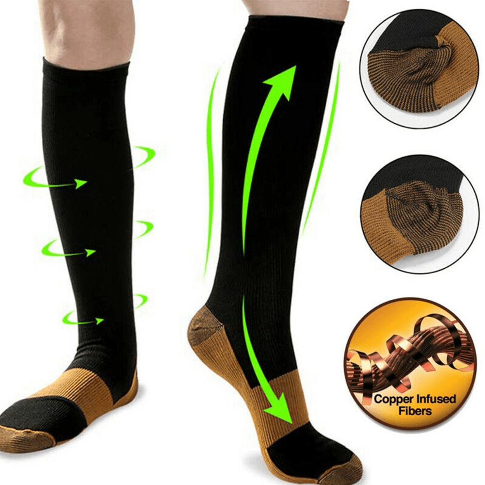 Copper Infused Compression Sock – Wellness Buddy