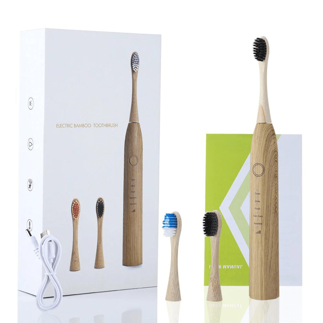 Bamboo Electric Toothbrush - Wellness Buddy